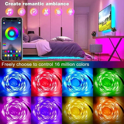 RGB 5050 LED Strip Light Remote App Control TV Led Backlight Flexible Ribbon Tape USB 5V Led Light for PC Gaming Room Decoration