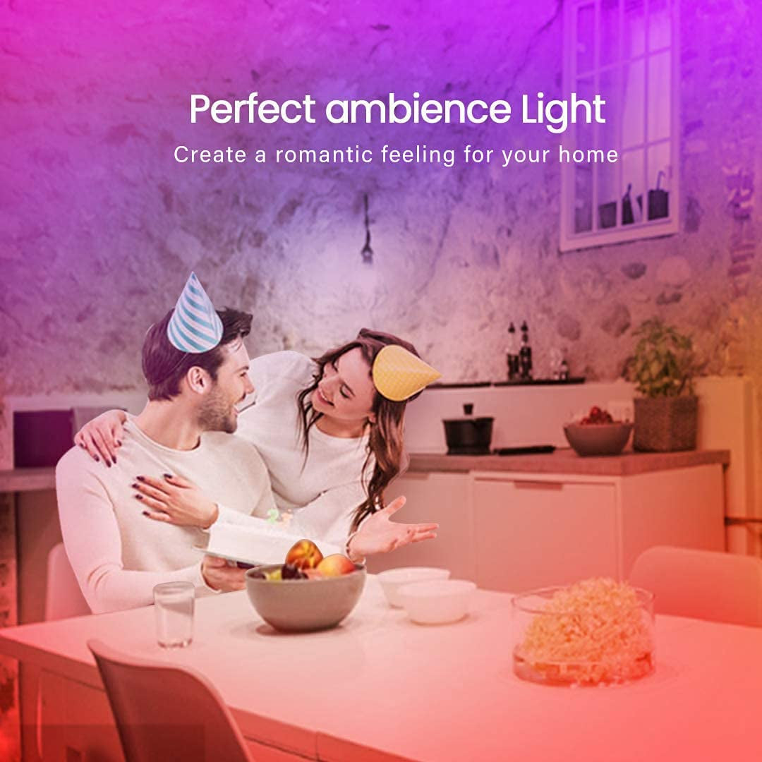  LIGHT ZONE- 50 FT LED Strip Lights-Bluetooth LED Lights for Bedroom, Color Changing Light Strip with Music Sync, Phone Controller and IR Remote(App+Remote +Mic).